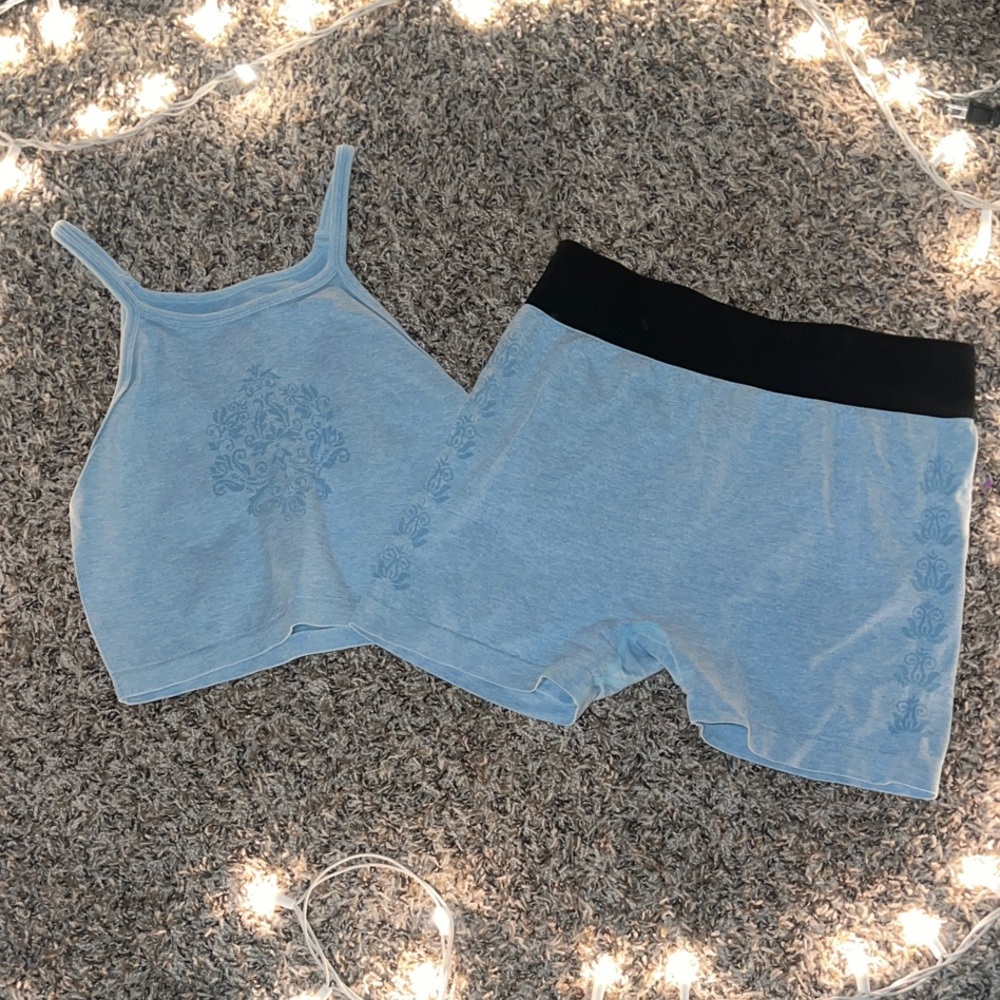 Women's Blue Workout Set